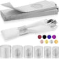 Christmas Napkin Rings Set of 50, 2 Colors in 1, Reusable Adjustable Napkin Bands for Holiday Parties, Wedding, Thanksgiving Table Decor, Waterproof Tear-Proof (Silver) Great Gift Idea