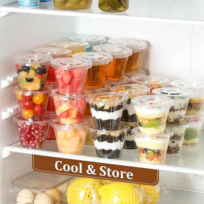 AOZITA [50 Sets, 9 oz Clear Plastic Cups - Image 4