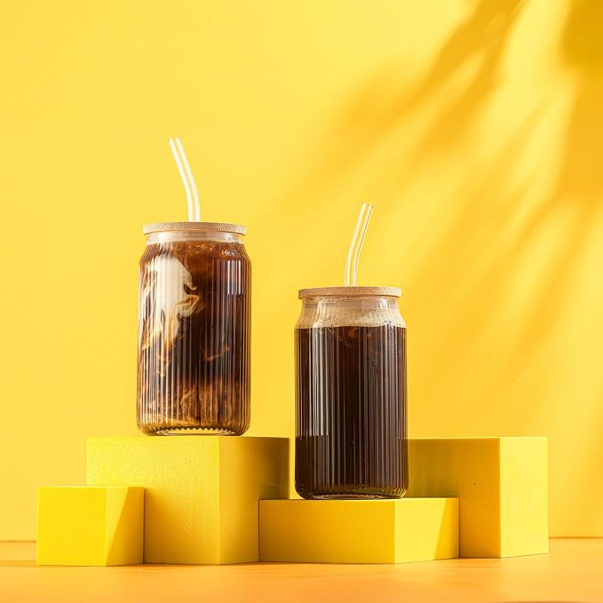 JoyJolt Fluted Glass Tumblers - Image 7