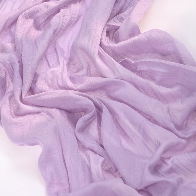 2 Pack Lilac Purple Cheesecloth Table Runner 10ft Boho Table Decor | - Image 5