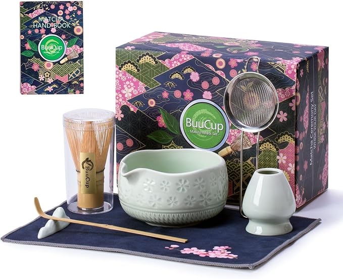 Buucup Matcha Whisk Set, Ceramic Matcha Kit by Buucup