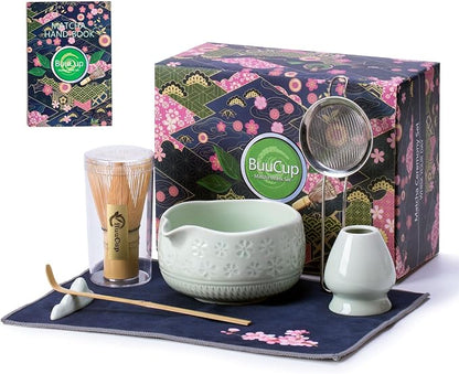 Buucup Matcha Whisk Set, Ceramic Matcha Kit by Buucup