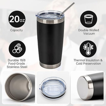 IEOVIEE 32 Pack 20oz Stainless Steel Insulated Bulk Tumblers - Image 5