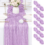 6 Pack Lavender Cheesecloth Table Runner 17x108 Inch Semi Sheer Boho Gauze by Unknown