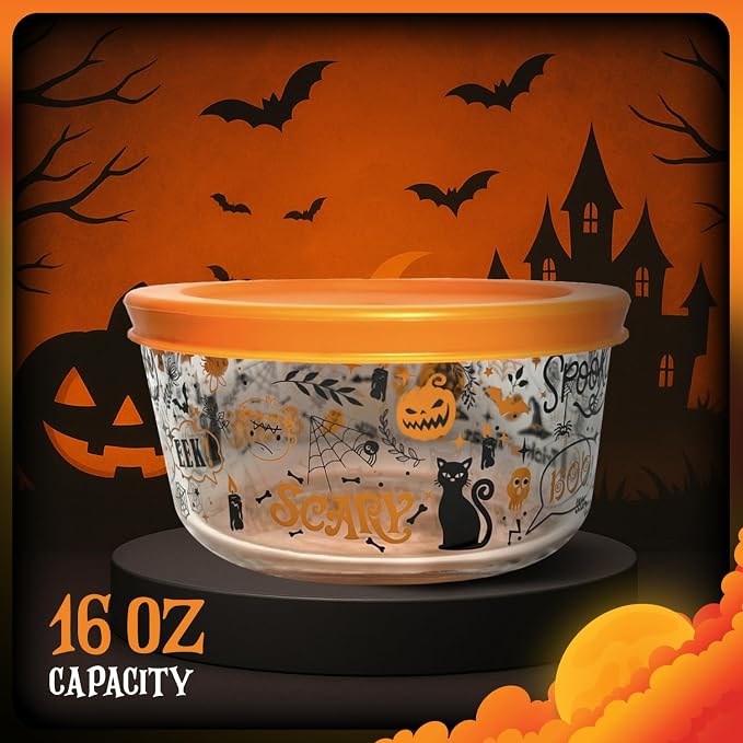 Halloween Glass Food Storage Containers - Image 3