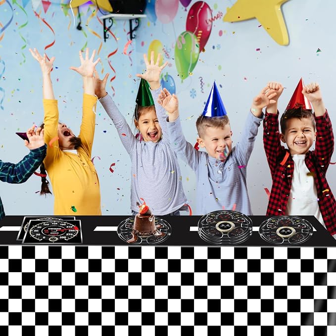 41Pcs Race Car Birthday Party Decorations, Start Your Engines Party Tableware - Image 6