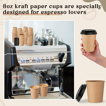 100 Sets 8 oz Disposable Espresso Cup - Image 6