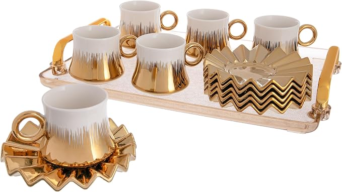 Turkish Coffee Cup Set of 6 by Gloxzy