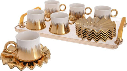 Turkish Coffee Cup Set of 6 by Gloxzy