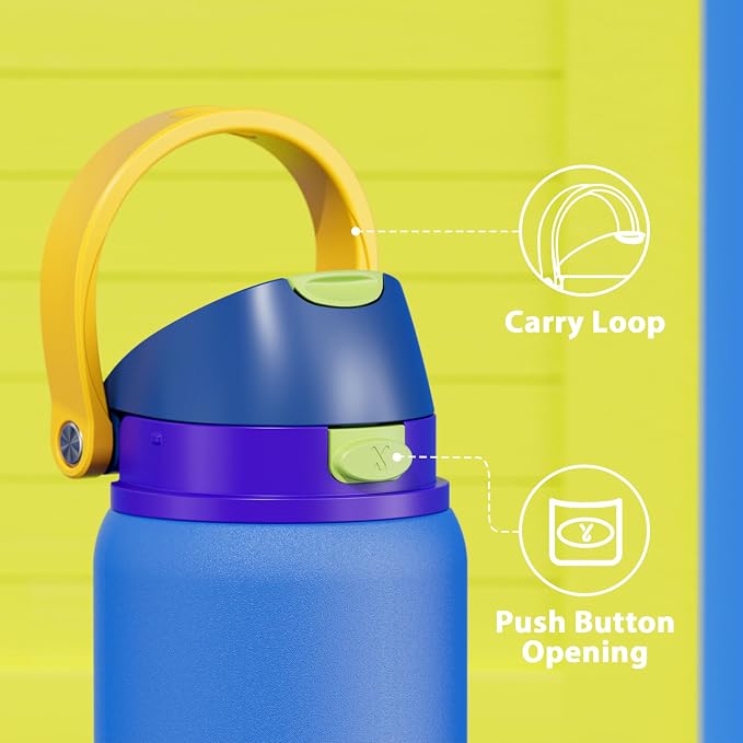 32 oz Insulated Water Bottle for Men: Meoky Stainless Steel Water Bottle - Image 5