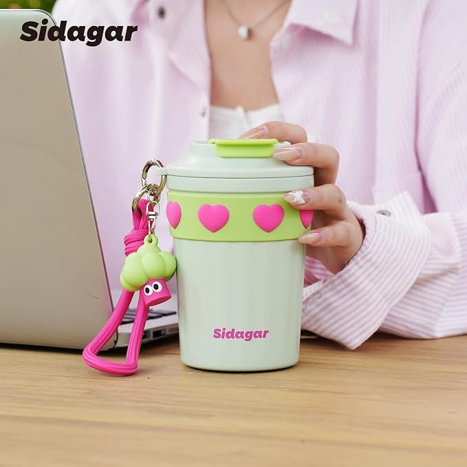 SDGA+ 12 oz Travel Coffee Mug Spill Proof Leak Proof, Stainless Steel Thermal - Image 4