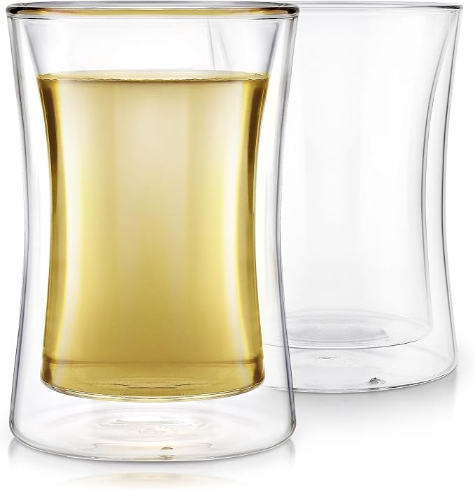 Teabloom Modern Insulated Tasting Glass Cups by Teabloom