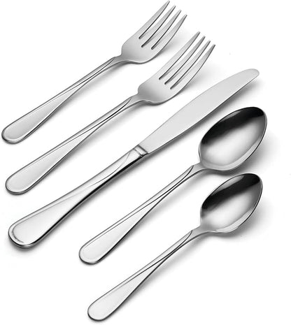 Oneida Flight 65-Piece 18/0 Stainless Steel Silverware Set - Image 4