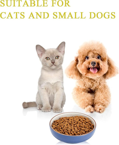5.19 in Ceramic Cat Dishes, Howise Shallow Cat Food Bowls Small Pet Bowls Cat - Image 7