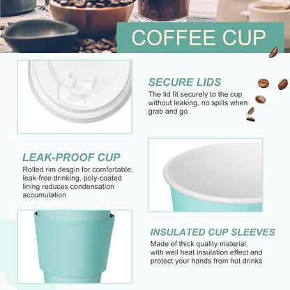 Patelai 48 Pcs 12 oz Disposable Coffee Cups - Image 3