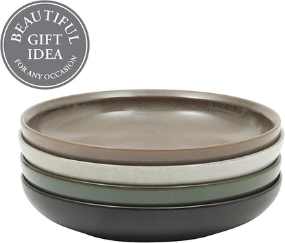 Gibson Elite Beckett 4-Piece Multi-Color 9 Inch Dinner Plate Bowl Set – - Image 4