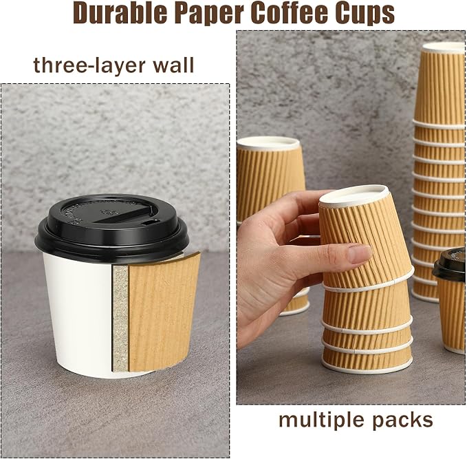 Uiifan 100 Set 4oz Disposable Espresso Cups - Image 4