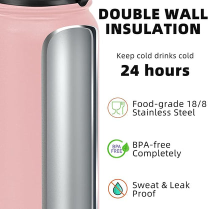 Fanhaw 20 oz Insulated Stainless Steel Water Bottle - Image 4