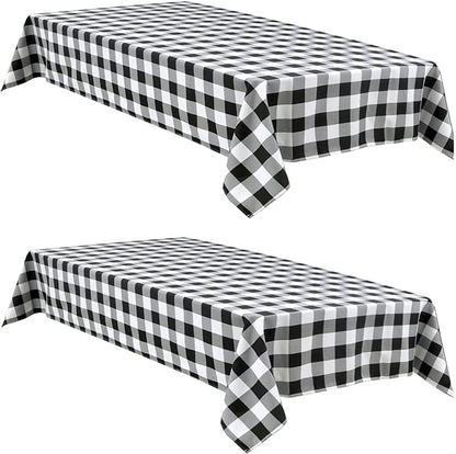 Buffalo Plaid Tablecloth, 2 Pack, 54 x 80 inch, Stain and Wrinkle Resistant by Hiasan