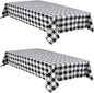 Buffalo Plaid Tablecloth 2 Pack, 60 x 102 inch, Stain and Wrinkle Resistant by Hiasan