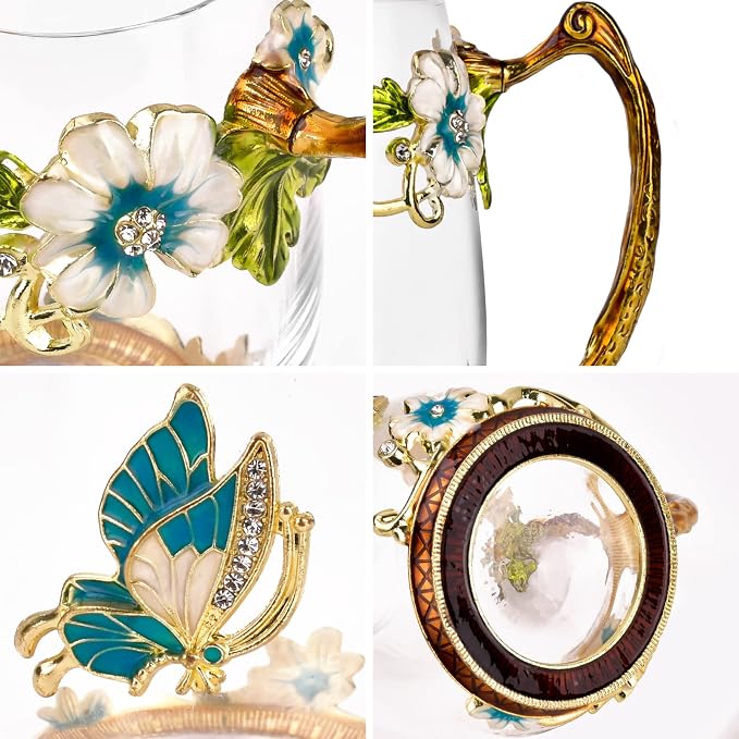OEAGO Birthday Gifts for Women Mom Glass Coffee Enamels Mug Best Mothers Day - Image 4