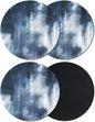 Ombre Dark Blue Coasters Set of 4, Absorbent Coasters by Unknown