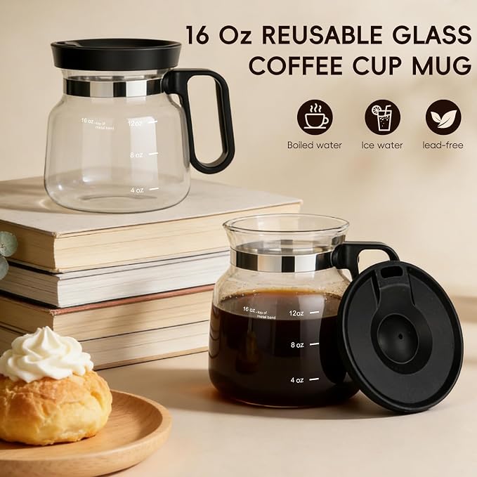 16 Oz Coffee Pot Mug, Mini Coffee Pot Cup, - Image 2