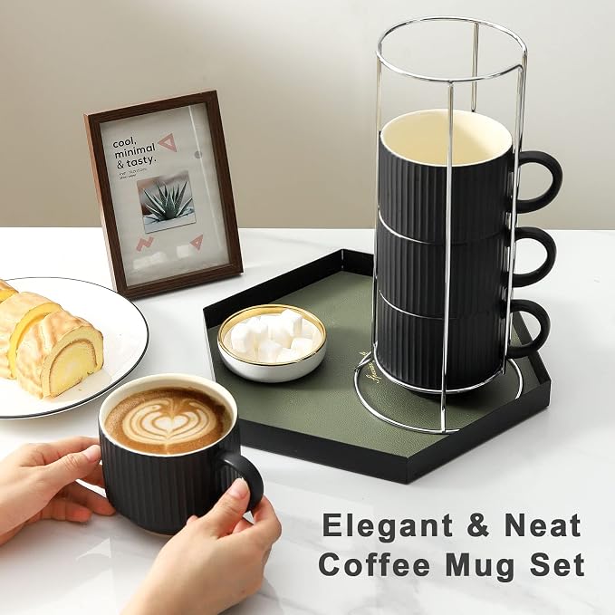 HASENSE Coffee Mug Ceramic Set of 4 - Image 2