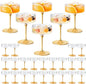 ZOMUIA Ribbed Coupe Glasses 28 Pcs, 10 oz Plastic Champagne Coupe Detachable by ZOMUIA
