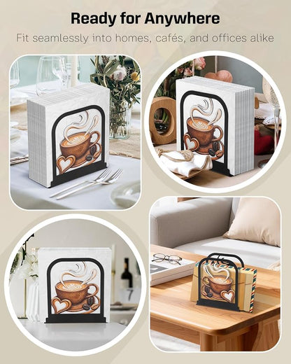 Uniclife Metal Napkin Holder for Table, Upright Standing Napkin Dispenser | - Image 5