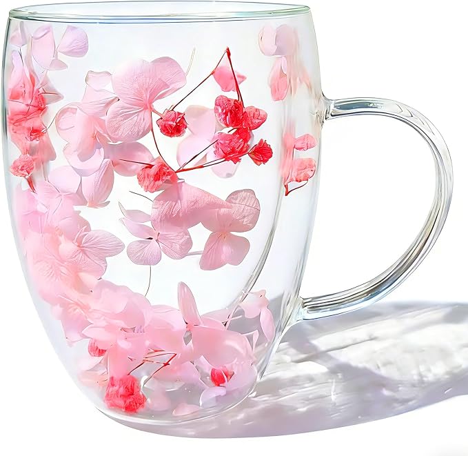 NBHUZEHUA Double Wall Glass Coffee Mugs Insulated Clear Espresso Cups by NBHUZEHUA