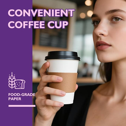 12 oz 50 Pack Disposable Coffee Cups - Image 7