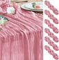 Cheesecloth Table Runner 10FT Boho Gauze Runner, 6 Pack | 120 Inch Cheese Cloth by Wokceer