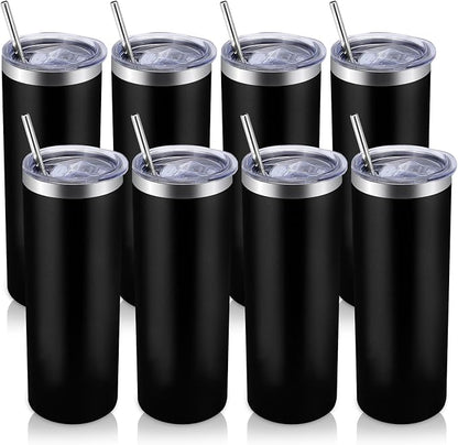 Volhoply 8 Pack Skinny Tumblers by LiveFully%EF%BC%8CDrinkFreely%E2%80%94KeepGoingwithVolhoply%EF%BC%81