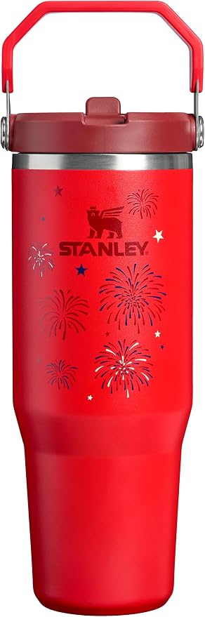 STANLEY IceFlow 2.0 Flip Straw Tumbler, 30 oz, Chili Red Fireworks | Easy Carry by Unknown