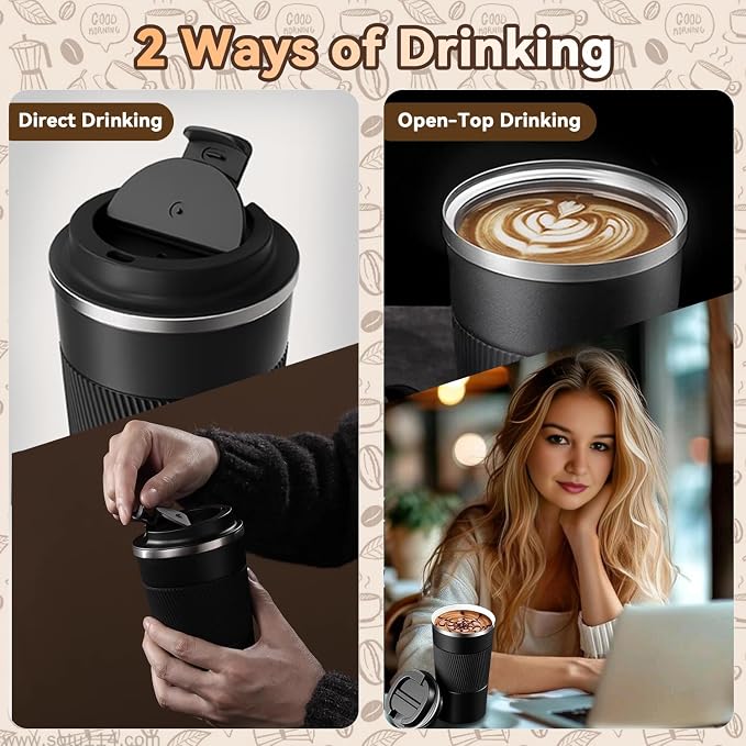 17OZ Travel Coffee Mug Insulated Coffee Cup - Image 8