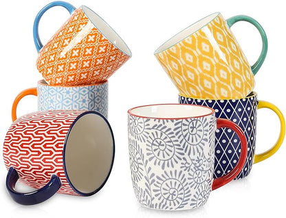 Selamica 10 oz Coffee Mugs Set of 6 by Selamica