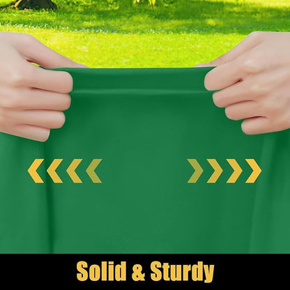 Smiry Rectangle Picnic Table Cloth, Waterproof Elastic Fitted Tablecloths for 4 Foot Tables, Washable Polyester Table Cover for Camping, Indoor and Outdoor (Hunter Green, 30"x48")