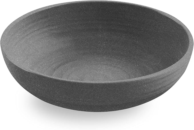 Matte Artisan 8'' Durable Planta Low Bowls, Shatter-Resistant and - Image 2