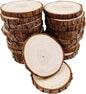Unfinished Natural with Tree Bark Wood Slices 30 Pcs 2.4"-2.8" inch Disc by WilliamCraftCalifornia