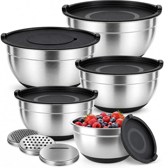 Stainless Steel Mixing Bowls by Parmedu
