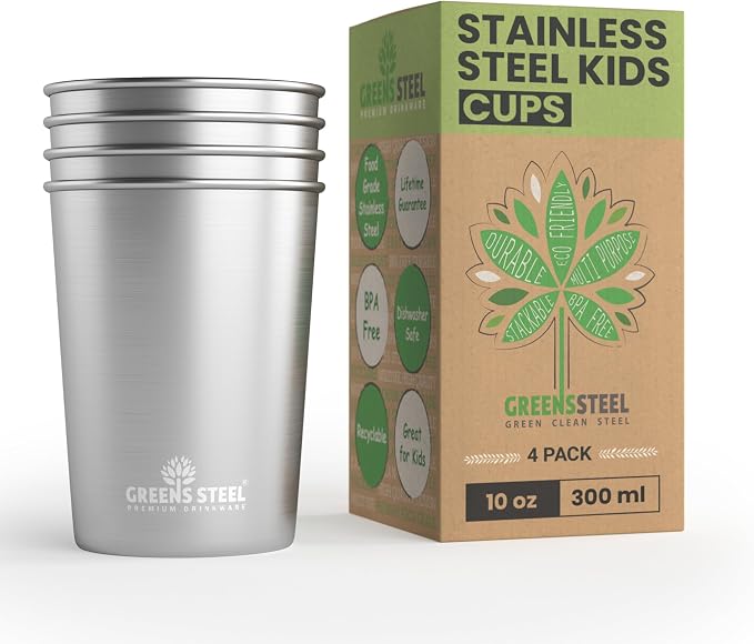 Stainless Steel Cups 10oz Tumbler by GreensSteel