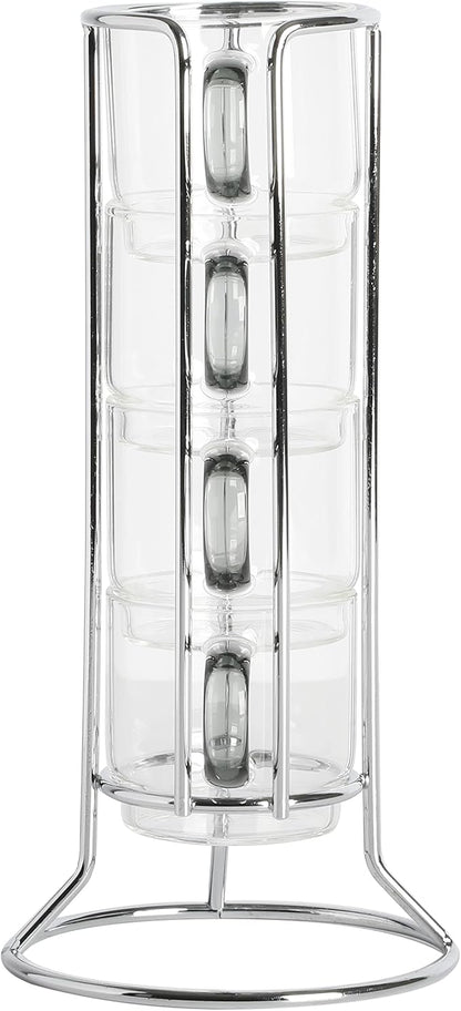 Gibson Soho Lounge Stackable Glass Espresso Cups - Image 2