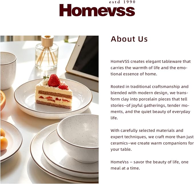 HomeVSS 20-Piece Dinnerware Set - Image 8