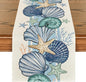 Artoid Mode Sea Shell Starfish Summer Table Runner, Spring Ocean Kitchen Dining by ArtoidMode