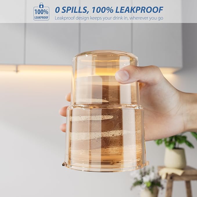 13oz Iced Coffee Cup, Glass Tumbler - Image 3