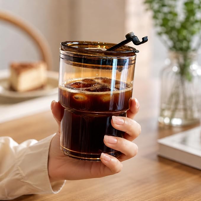 13oz Iced Coffee Cup, Glass Tumbler - Image 5