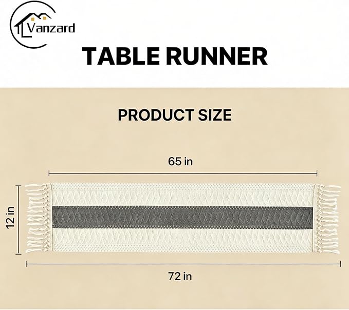 Boho Table Runner for Home Decor - Image 3