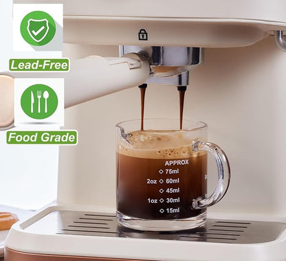 Ackers Espresso cup with Handle, Thickened Bottom and Wall, Double V-Shaped - Image 2