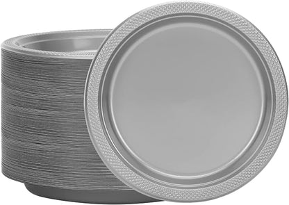 Hanna K. Signature Blue Plastic Plates 9 Inch 600 Count – Heavy Duty Disposable - Image 6